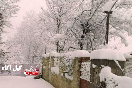 بارش برف سنگین در اشکورات رحیم آباد ‏گیلان