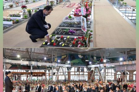 تجدید میثاق مدیرعامل شرکت توزیع نیروی برق گیلان با شهدا/ راه شهداء راه راستی، صداقت و جوانمردی است