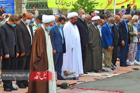 اقامه نماز عید سعید فطر در شهرستانهای گیلان