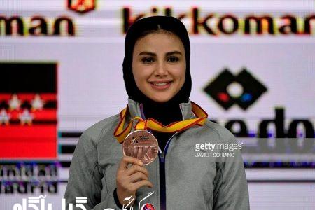 سارا بهمنیار طلایی شد/ کسب مدال طلای بانوی کاراته کای گیلانی در رقابت‌های جایزه بزرگ روسیه