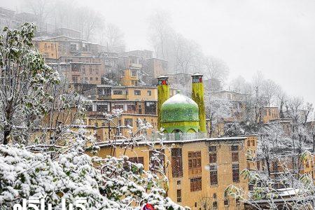 بارش برف و کولاک در راه گیلان