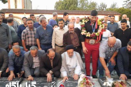 استقبال پرشور از امیر رضا معصومی، قهرمان طلایی کشتی جهان در ماسال