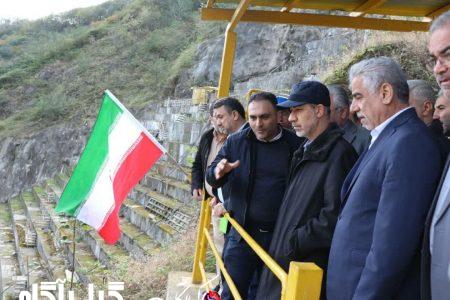 بازدید وزیر نیرو و استاندار گیلان از سد شفارود رضوانشهر