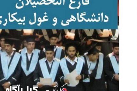 آخرین وضعیت بیکاری؛ سهم ۴۲درصدی فارغ التحصیلان از کل بیکاران