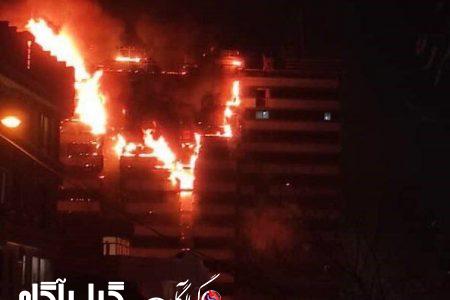 حریق در بیمارستان گاندی تهران/آماده باش اورژانس