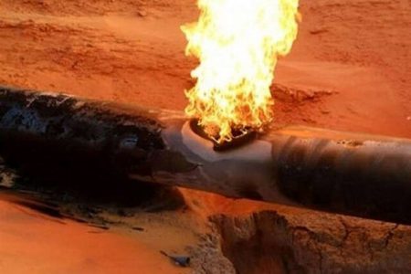 خرابکاری با انفجار لوله خط انتقال گاز این بار در فارس