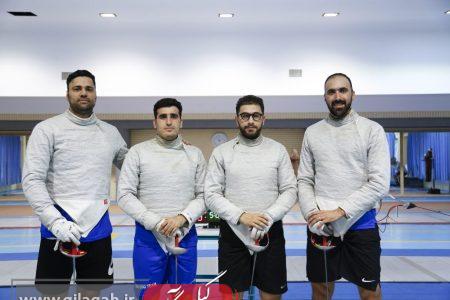 نائب قهرمانی ورزشکار گیلانی با تیم ملی اسلحه سابر در آسیا