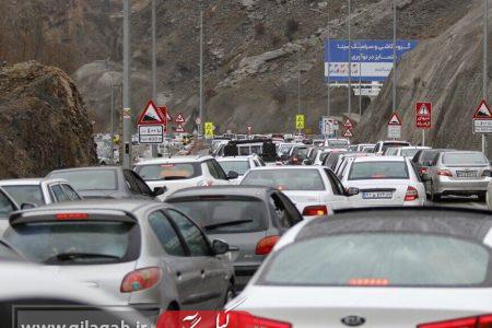 ترافیک سنگین ۱۱ کیلومتری در جاده رشت – امام زاده هاشم