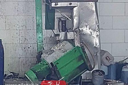 فوت ۲ نفر در اثر آتش‌سوزی کارخانه روغن‌کشی منجیل