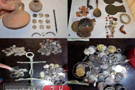 کشف ۷۵ عدد شی تاریخی در گیلان