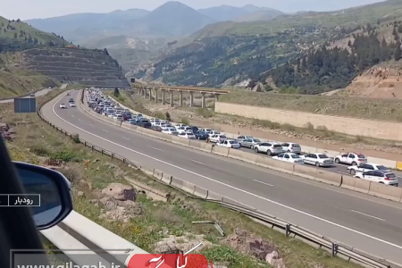 ترافیک سنگین در محور رشت – قزوین