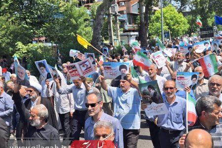 حضور باشکوه مردم دیارمیرزا در راهپیمایی  جمعه خشم و نصر