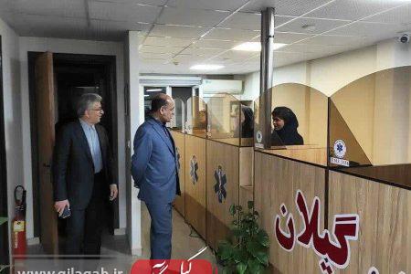 استاندار گیلان در راستای پایش میدانی و تداوم خدمات رسانی در حوزه سلامت و درمان
