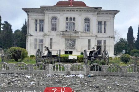 ساحلی: کاخ موزه نظامی انزلی در تجاوز دشمن ۴۰ درصد تخریب شده است