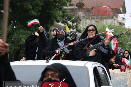 خیزش باشکوه بانوان گیلانی در رشت؛ صحنه‌ای از همدلی، ایستادگی و ایمان