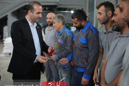 تجلیل متفاوت از کارگران در منطقه آزاد انزلی