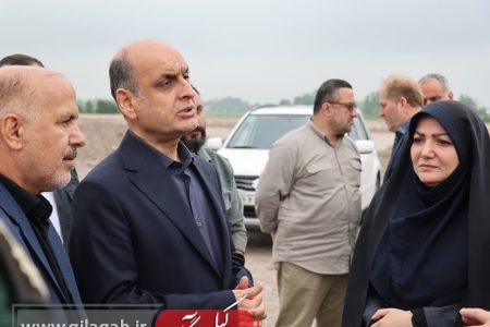 استاندار گیلان از پروژه کمربندی سیاهکل بازدید کرد