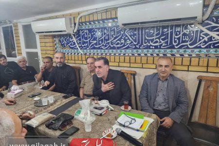 نایب‌رئیس شورای شهر رشت در مراسم عزاداری اربعین حسینی شرکت کرد