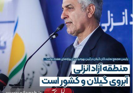 رئیس مجمع نمایندگان گیلان در آیین بهره‌برداری از پروژه‌های هفته دولت؛